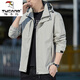 Woodpecker Outdoor Jacket Men's Spring and Autumn 2025 New Jacket Versatile Windproof Breathable Casual Large Size Jacket Men's Jacket Black Spring and Autumn Style 2358 L