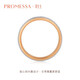 PROMESSAk gold ring small crown princess wedding ring diamond couple ring (single) 93067R 10 circles