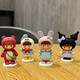 Gelun Cartoon Desktop Healing Healing Ornaments Pequeños Adornos Lindos Descuadados Heart Doll Car Office Mini Decoración de la fresa mochila Mochila Doll