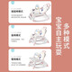 优乐博（ULOP）哄娃神器婴儿摇摇椅0-1岁宝宝玩具多功能哄睡摇椅新生儿满月礼物 绿色【餐盘+遮阳篷+万向轮】