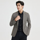 Lilang light and fashionable men's clothing [skin storage clothes] new spring and summer suit for men young commuting light and thin suit jacket Coffee 175A