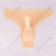 
Ye Zimei men's transparent latex panties sexy thongs men's sex panties Yiyang pants bag one piece of men's transparent sexy UU safety pants flesh color