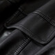 Shandubila is a smart and handsome classic versatile lapel pocket design motorcycle jacket women's leather jacket black L