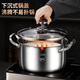 Mrs. Huachu 316 stainless steel steamer double-layer soup pot steamed buns and steamed buns thickened stew pot noodle pot open flame induction cooker universal antibacterial 316 steel 26cm steamer + soup pot 2 layers 26cm