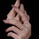 Su Shiliu S925 silver ring female niche design closed ring single tail ring index finger ring ring light luxury simple personality US No. 5