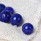 Natural emperor 6A grade lapis lazuli loose beads round beads handmade diy bracelet star and moon bodhi accessories multi-treasure 5A lapis lazuli white and gold 14MM/piece