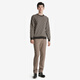 Jinba Herren -Kleidung [neues Gegenprodukt] 2025 Herbst- und Winterrunde Hals Cardigan Cardigan Byyt3937 Deep Coffee XL (180)