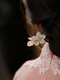 Mengyi wooden hairpin hairpin high-end Chinese style cheongsam ancient style original hairpin gardenia tassels step shake and hairpin gift
