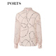 PORTS spring and summer new women's long-sleeved shirt SM8B025MPS075 pink print S (4)