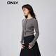 ONLY fashionable and versatile slim fit splicing suit short sweater for women 12343A020 G51 medium flower yarn gray XS 155/76A