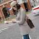 
Troman suit jacket for women mid-length versatile British style spring wear 2022 spring and autumn double-breasted casual commuter women's small suit top SY687 black L