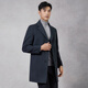 Boni Coat Herrenmännchen mitten in der Winterwolle mit Single Coat Light Business Tweed Jacke Bo787031B Medium Grey Blue 175