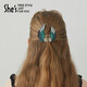 She s Akiko Hair Accessories Lover Bird Embroidered Wing Clip Back Head Hair Shark Clip Birthday Gift for Girlfriend