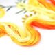 Other embroidery craftsmen No. 08 Su embroidery thread commonly used embroidery thread entangled mulberry silk thread silk hand embroidery embroidery thread yellow embroidery thread 10 colors each 1 small