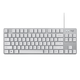罗技（Logitech） K835 机械键盘 电竞游戏电脑办公有线紧凑84键便携版键盘 K835白色  红轴