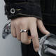 Mobius Retro Ring Men's Trendy Single Ring Niche Design Men's Opening Adjustable Ring Cold Wind Tail Ring Endless Ring [Opening Adjustable]