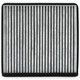 Élément de filtre de climatisation Mahle (Mahle) avec réseau de filtre de climatisation en carbone PM2.5 LATTICE LAK1463 (Convient pour MGZS / MGEZ)