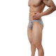 
Fearless Captain Men's Fashion Brand Low-waist Stretch Cotton Breathable Sweat-absorbing Tight Large Size Solid Color Slim U Convex Bag Double Ting Pants Gray L