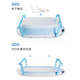 BABYALAN baby folding bathtub baby bathtub folding bathtub sit lying large size newborn children's children's supplies without thermometer + bathtub + floating mat - blue
