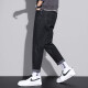 
Xiao Xueling jeans men's summer 2025 new thin pants men's trendy brand straight loose cropped pants versatile men's clothing 6621 black 36