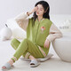 Comfortable shirt for women, winter pure cotton long sleeves, autumn and winter warmth thin cotton air cotton mezzanine, women's warm home clothing MC15271 M (recommended 80-100 Jin [Jin equals 0.5 kg])