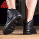 Peak Basketball Shoes Men's Winter Shoes Cushioning Wear-Resistant High-top Leather Boots Students Anti-Slip Sports Shoes Men Black/Dark Gray 201 41