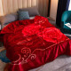 Antarktische Winterdecke Quilt Quilt Quilt verdickte Decke Doppelschicht Rasher Deckung Winterabdeckungsdecke Einzelabdeckungsdecke CC653 Big Red [Upgrade doppelt verdickte Version] 150x200cm etwa 4 Jin [Jin gleich 0,5 kg]