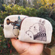 
Shuguoer (SHU GUO ER) Korean version of cotton and linen creative coin wallet zipper cartoon coin bag key card bag male and female student mini cloth bag cute cat