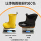 
CREATURE HABITS children's rain boots waterproof and non-slip medium tube boys, children light and comfortable medium tube rain boots for girls, yellow 36, 35-36, (inner length 23.7cm/size 37 for adults)
