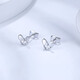 ZLF (ZLF) PT950 platinum earrings for women, simple and versatile Mandie earrings 1.84g