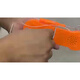 Maze de collision électromagnétique et électrique pour enfants, jouets de niveau d'impact de ligne en direct, formation de mise au point, jeu de table parent-enfant [difficulté] Maze de collision électrique orange