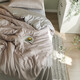 Noxessman light luxury simple 80 count Tencel bed sheet four-piece set ice silk summer silky naked sleeping quilt home textile bedding quilt cover