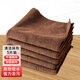 Jinghui Xichuang microfiber rag 25*25cm*5 brown housekeeping cleaning towels car washing and glass housekeeping rags
