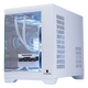 玩嘉孤勇者白无A柱+棱镜RGB六风扇+幻境360水冷 海景房机箱台式电脑主机箱 M-ATX主板/360水冷