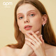 
APM Hexagram Earrings for Women Fashion Personality Design Earrings 925 Silver Asymmetric Earrings AE13240OX