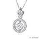 Xie Le Pt950 platinum pendant empty support ladies customized model without main stone without necklace stars holding the moon GFAJP0056BA