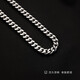 Mansheng Cuban necklace men's thick style trendy brand versatile high-end titanium steel necklace American fitness boys' clavicle chain accessories necklace