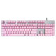 
Logitech K845 wired mechanical keyboard Full size color office game backlit keyboard Blue Aoki keyboard Chicken LOL comfortable keyboard Logitech K845 blue shaft cherry blossom powder - table mat
