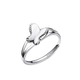Pt.Charm Platinum Ring Butterfly Live Mouth PT950 Platinum Fashion Versatile Women's Ring Adjustable Bow Ring for Your Girlfriend If it is not in stock, it can be customized. Take 2.8g as an example