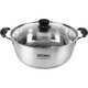 Shunda (SND) hot pot 304 stainless steel compound bottom soup pot shabu-shabu cooking pot noodle cooking gas induction cooker universal hot pot pot 28CM hot pot