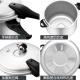 ASD pressure cooker gas open flame explosion-proof six insurance 4.0L aluminum alloy small pressure cooker YL20S2WG