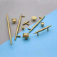 
XMSJ new Chinese copper wardrobe handle golden brass cabinet drawer door handle modern simple single hole copper handle 6623-single hole