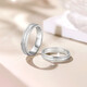 Saturday Fortune (ZLF) PT950 platinum ring for men and women, platinum couple's ring, nail sand glossy wedding ring, sweet love, No. 15-3.04g