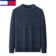Tommy Heelli mittleren Alters und ältere Strickjacken 2024 Winter Neuer verdickter Pullover Daddy's Basis Strick-Top QS15870 Red Cafe Counter S.165 [90-115 Gewicht]