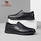 Kamel (Kamel) Business Casual Shoes Middle Middle Herren Kuh weicher Lederfußschuhe A132287560-1 Schwarz 42