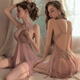 
Manyan sex underwear supplies suspenders sexy pure pajamas lace stepmother skirt sm shame thong uniform apricot 8339