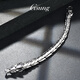 GsunG platinum bracelet men's new PT950 faucet bracelet is generous and wide platinum men's bracelet keel chain PT950 bracelet is about 76 grams and 22 cm pre-ordered
