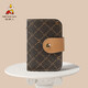 Sac à cartes Scarecrow pour femmes Nouvelles cartes de 20 cartes Sac de certificat multifonctionnel Sac de changement rétro imprimé Small Driving Deep Brown-B M, E Modèle