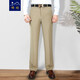 Feng Hao 2020 Pantalones delgados de verano Men Pantalones de traje suelto recto Pantalones de vía alta de mediana edad No Pantalones no planchados Men 826# Tamaño de gris de arroz 32/(2 pies 5 Circunferencia de cintura)