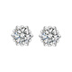 MANHE S925 Silver Moissanite Earrings Women's Earrings Women's 2025 New Earrings Wife's Birthday Gift for Girlfriends